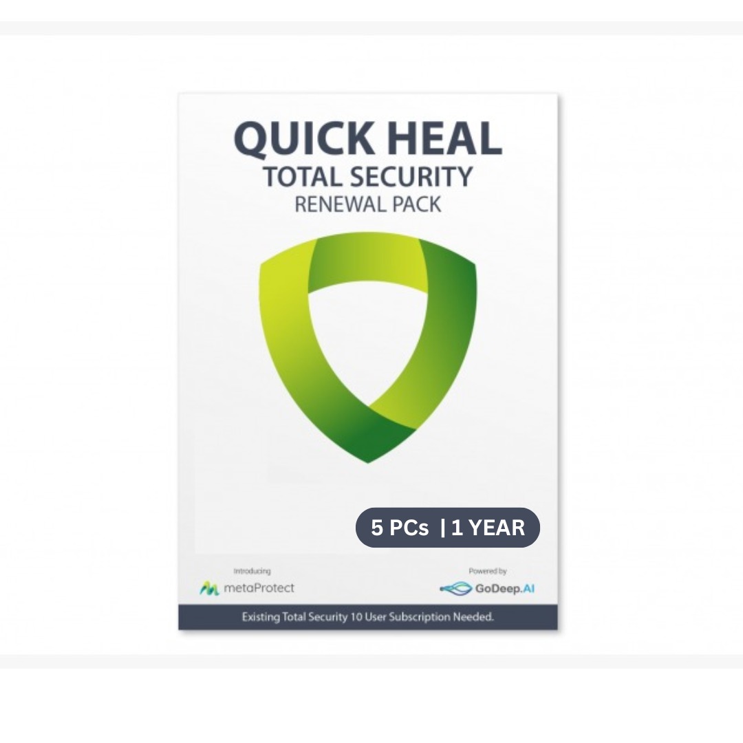 Quick Heal Total Upgrade (Renewal)  
5 PCs 1 Year (Single Key)